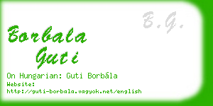borbala guti business card
